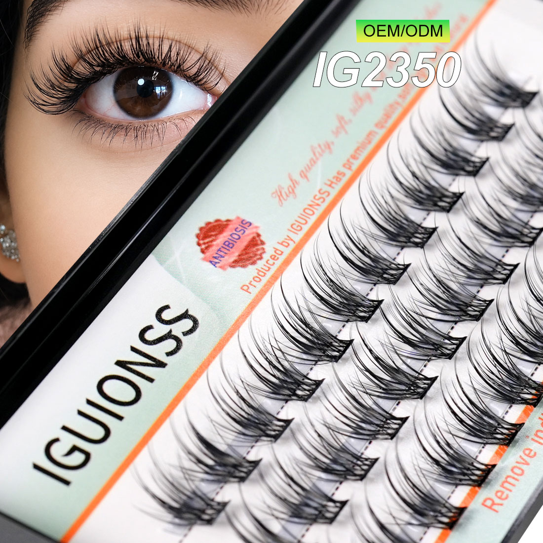 OEM ODM ラッシュクラスター DIY 個別まつげエクス - Eyelash Extension Human Hair のレビューと価格