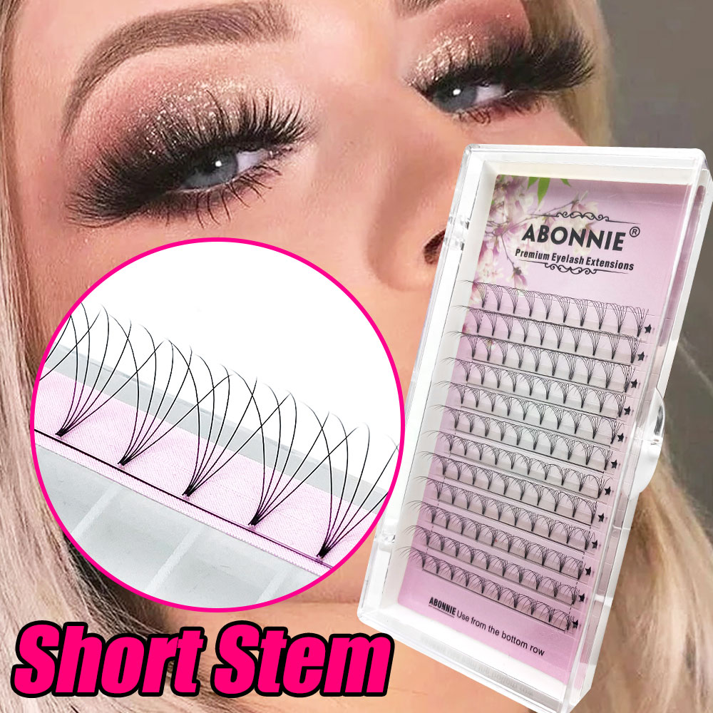 ABONNIE ベルベットショートステム ロシアンボリューム - Eyelash Extension Human Hair のレビューと価格