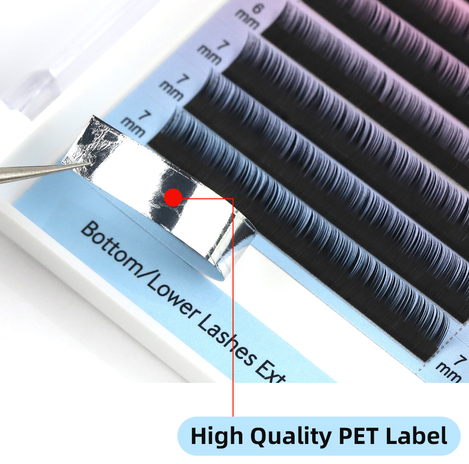 下まつげミックス 5 6 7 ミリメートルボトムラッシュエク - Eyelash Extension Human Hair のレビューと価格