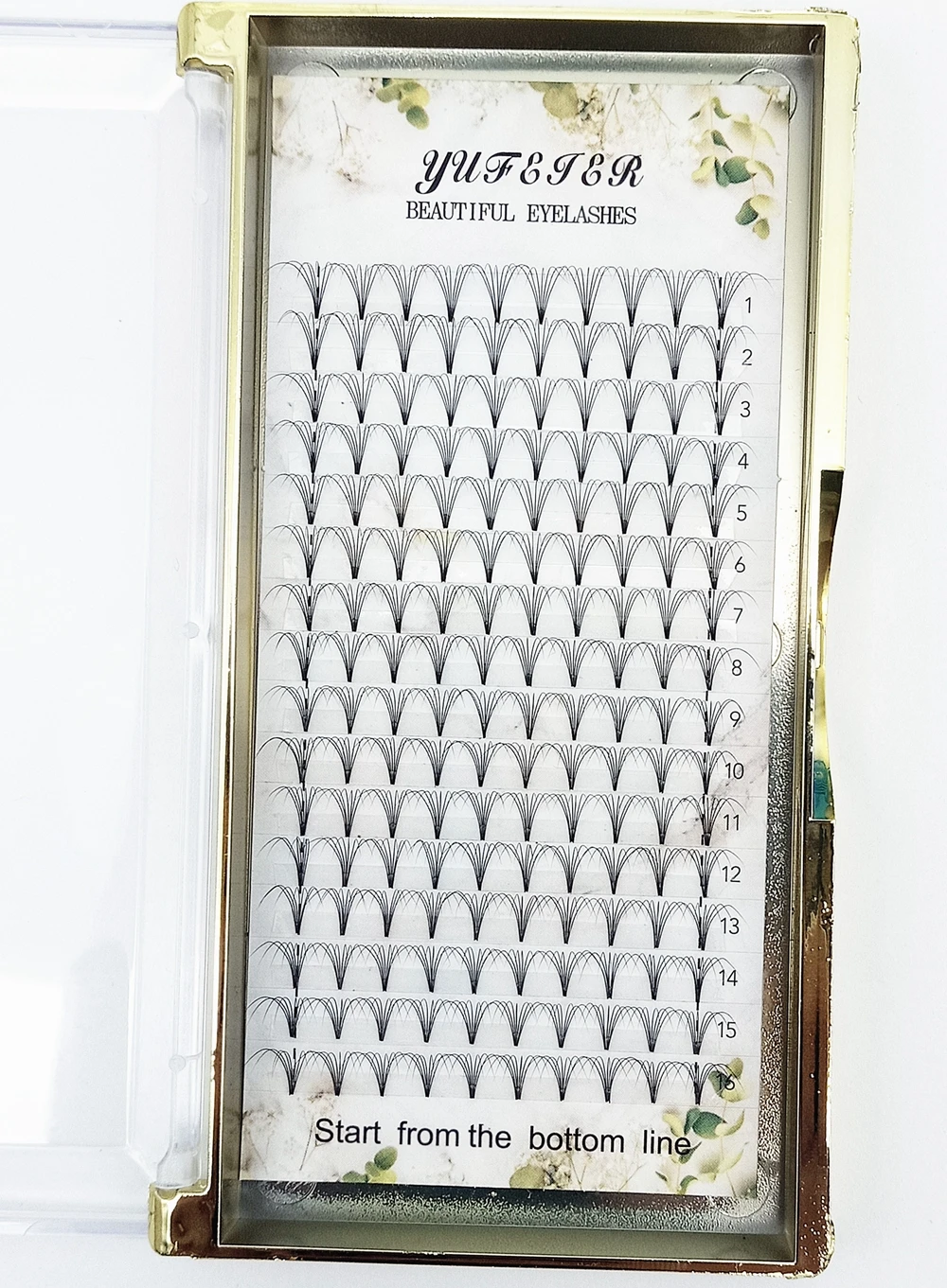 HBZGTLAD 16ライン プレメイドボリュームファン 5 - Eyelash Extension Russian のレビューと価格