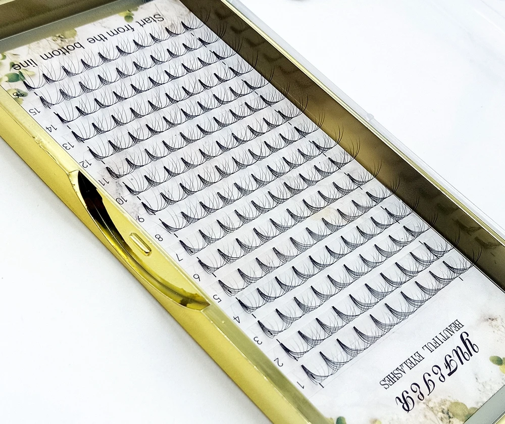 HBZGTLAD 16ライン プレメイドボリュームファン 5 - Eyelash Extension Russian のレビューと価格